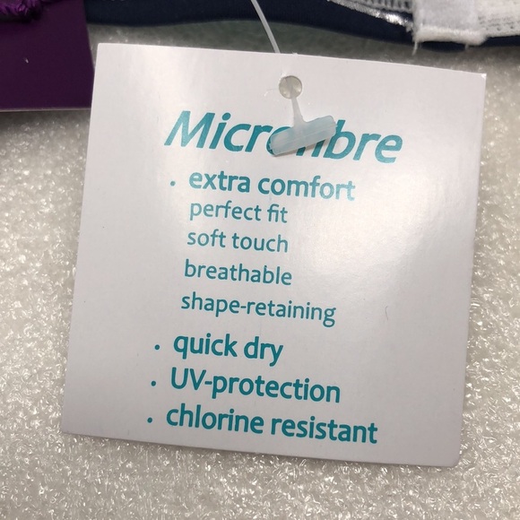 NEW LASCANA Bikini Top Multicolor Striped Halter Push Up Size 32C - Picture 6 of 8